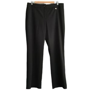🍒 New - LAURA Modern Straight Tummy Control Dress Pants Black Sz 14 P